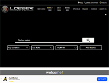 Tablet Screenshot of loebermotors.com